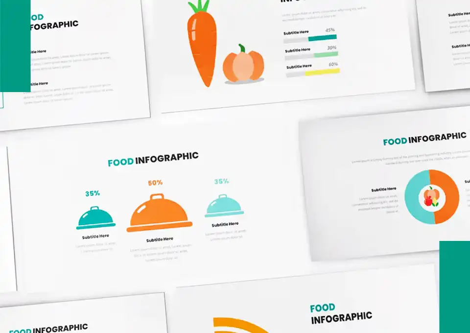 La nourriture par l'infographie